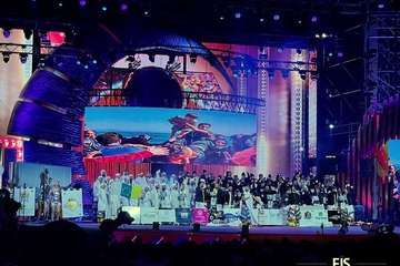 Actuación de la murga teldense Los Nietos de SaryManchez en la segunda fase del concurso carnavalero de la capital grancanaria/FJS Fotografía y TA.